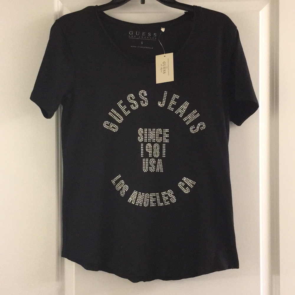 Guess bling logo top